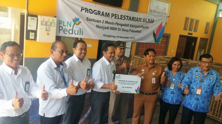 Konsen Sampah Plastik PLN UID Bali Bantu Mesin Pengolah Sampah Plastik