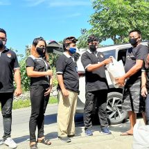 Bantu Warga Terdampak Covid-19, FBN Bali Kembali Salurkan Paket Sembako di Desa Ungasan