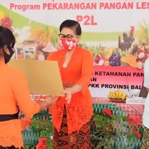 Ny. Putri Suastini Koster Dukung Keaktifan Kelompok Wanita Tani Jaga Ketahanan Pangan