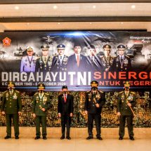 Pangdam Udayana Bersama Forkopimda Bali Ikuti Upacara HUT Ke-75 TNI secara Virtual