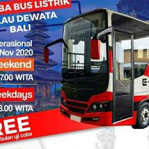 Pemprov Bali Uji Coba Angkutan Bus Listrik ke Objek Wisata