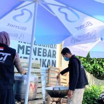 ACT Bali Bersama IMO Dirikan Dapur Umum Untuk Korban Kebakaran di Kampung Plastik