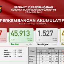 Update Penanggulangan Covid-19 di Bali, Pasien Meninggal Bertambah Dua, Total 1.527 Orang