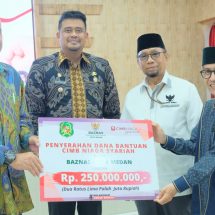 ​CIMB Niaga Syariah Salurkan Donasi Dana Kebajikan Rp 250 Juta ke BAZNAS Kota Medan