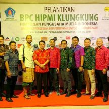 Pelantikan HIPMI Klungkung, Dorong Generasi Muda Jadi  Wirausaha