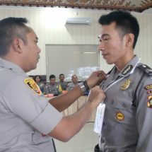Ratusan Personel Polresta Denpasar Latihan Operasi Ketupat Agung