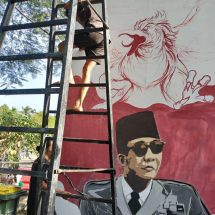 Seni Lukis Mural Semarakkan Peringatan 74 Tahun Hari Lahir Pancasila
