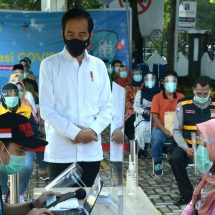 Presiden Jokowi Sidak Pelaksanaan Simulasi Vaksinasi Covid-19 di Kota Bogor