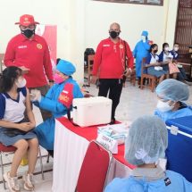 Kejar PTM, SMA Negeri 5 Denpasar Melaksanakan Vaksinasi Lanjutan