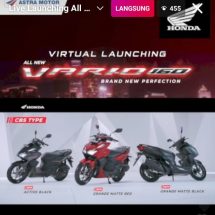 Keseruan Ribuan Viewer Meriahkan Virtual Launching All New Honda Vario 160