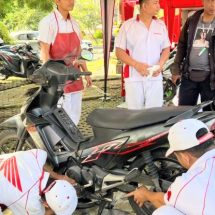 Ramaikan Pasar Murah, Astra Motor Bali Berikan Service Gratis Untuk 100 Motor Honda 