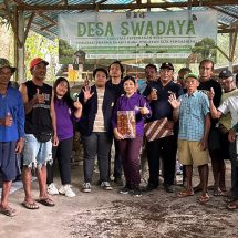 BEM-KM Fakultas Peternakan Unud Gelar Sosialisasi Pengolahan Pupuk Organik di Desa Tangguntiti Tabanan